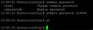 Enable password Command