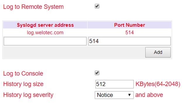 System Log