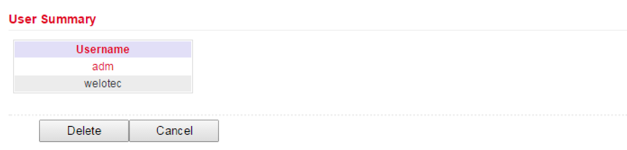 Remove User