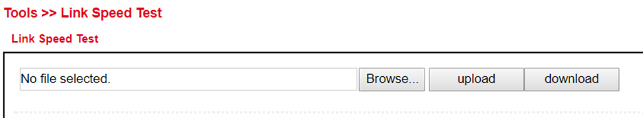 Link Speed Test