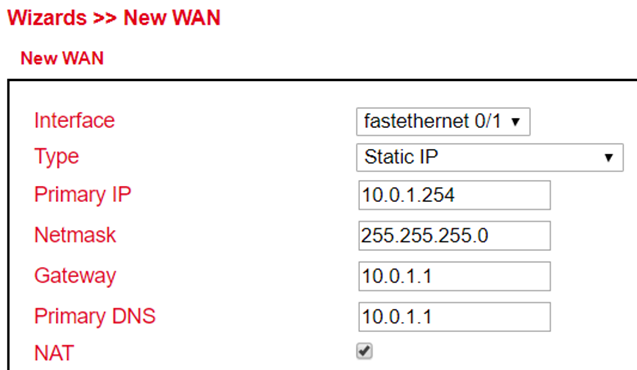 New WAN