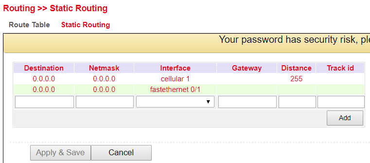 Static Routing