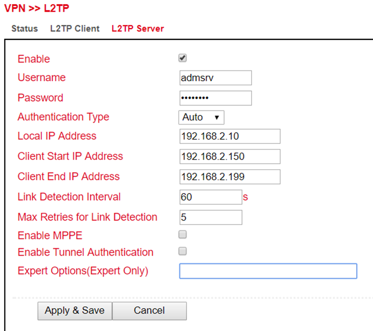 L2TP Server