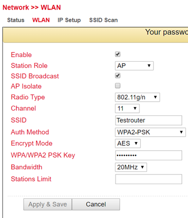 WLAN Config