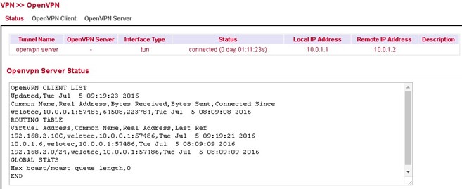 OpenVPN Status